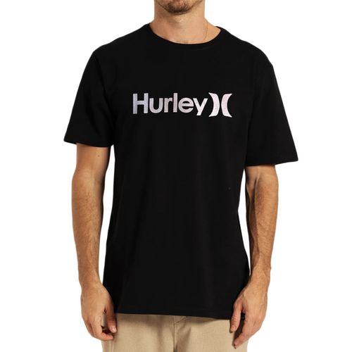 Camiseta Masculina Hurley O-O Solid Preto Lilas-HYTS010965- -1-